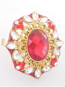 Kundan Finger Ring